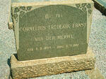 MERWE Cornelius Frederik Ernst, van der 1894-1962
