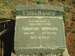 TSHABANGU Thompson Mpungana 1887-1952
