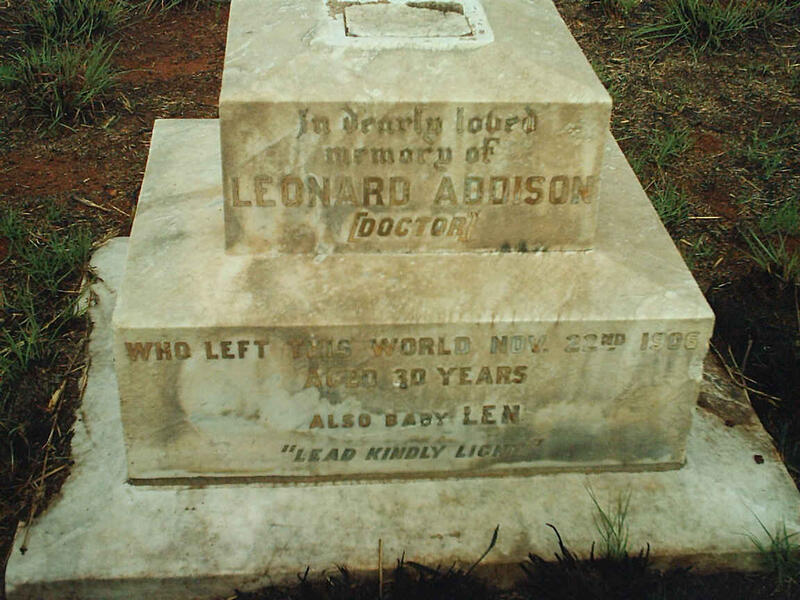 ADDISON Leonard -1906 :: ADDISON Len