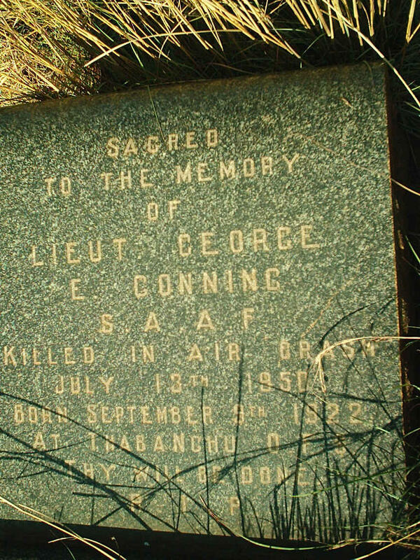 CONNING George E. 1922-1956