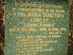 COWLEY Anna Maria Dorethea nee EEKHOUT 1900-1954