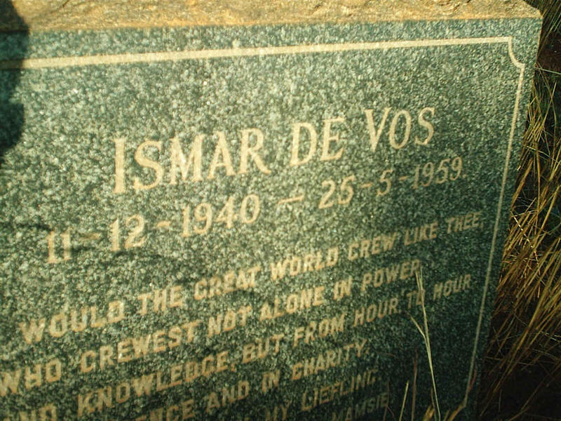 VOS Ismar, de 1940-1959
