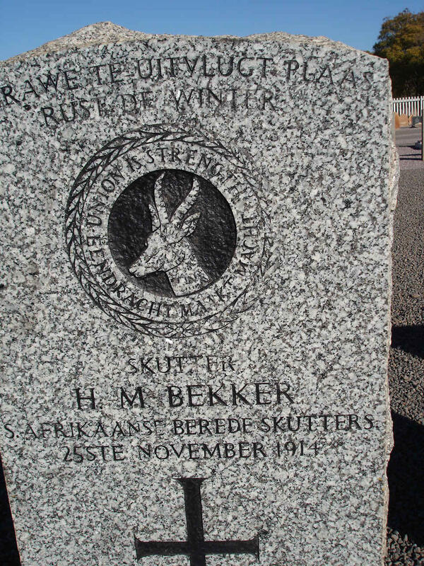 BEKKER H. M. -1914