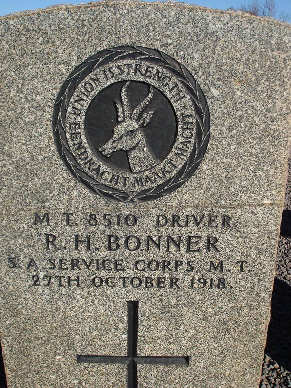 BONNER R. H. -1918