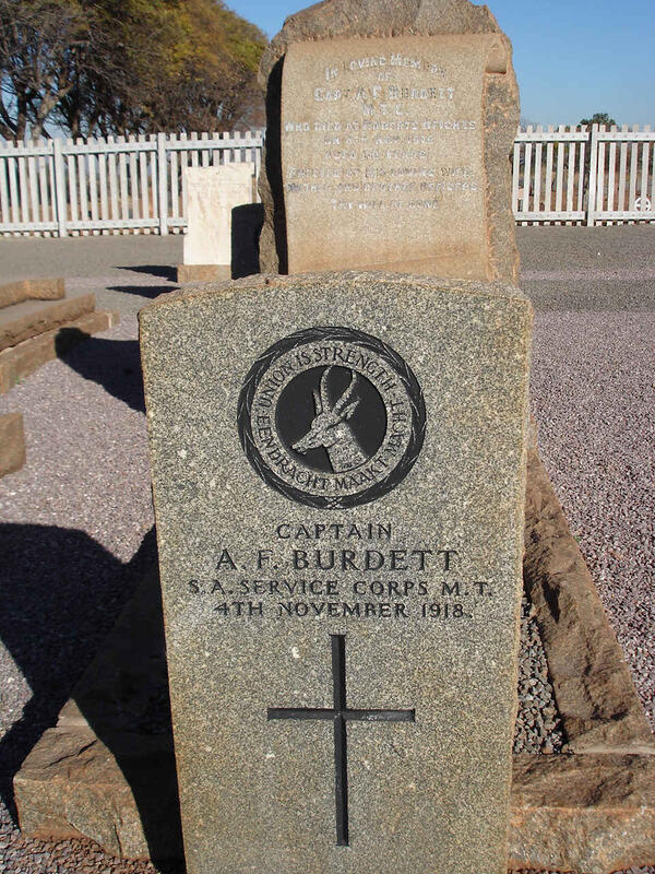 BURDETT A. F. -1918