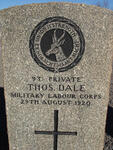 DALE Thomas. -1920