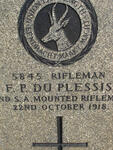 PLESSIS F. P., du 1918