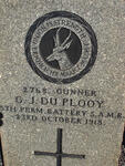PLOOY G. J., du -1918
