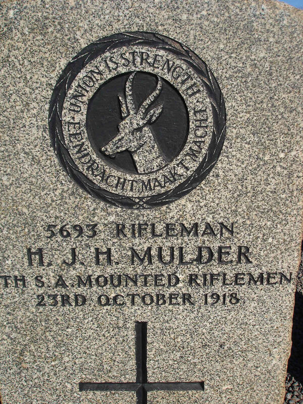 MULDER H.J.H. -1918