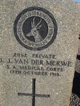 MERWE J.J., van der -1918
