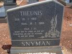 SNYMAN Theunis 1912-1980