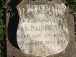 HAIRBOTTLE Margaret F.I. 1896-1899