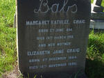 CRAIG Elizabeth Jane 1864-1930 :: CRAIG Margaret Kathleen 1894-1919