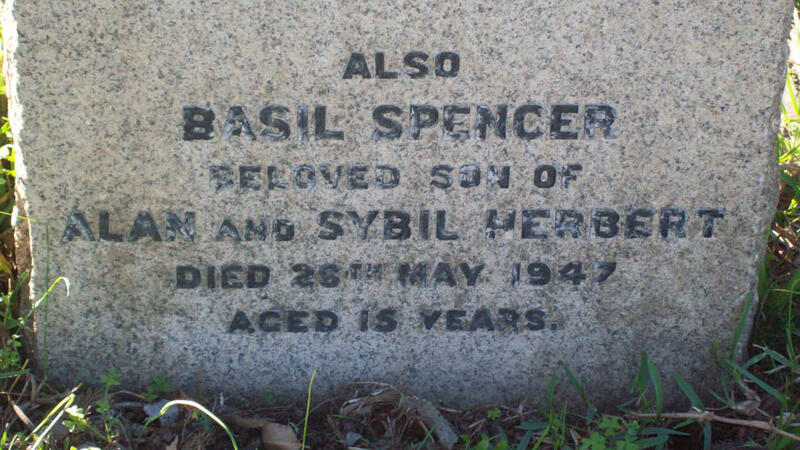 HERBERT Basil Spencer -1947