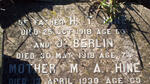 HINE H.T. -1918 & M.A. BERLIN -1930
