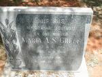 GREEF Maria A.S. 1924-1966