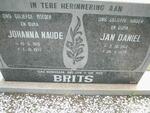 BRITS Jan Daniël 1912-1978 & Johanna Naude 1915-1977