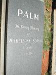 PALM Wilhemina Sophia 1913-1994