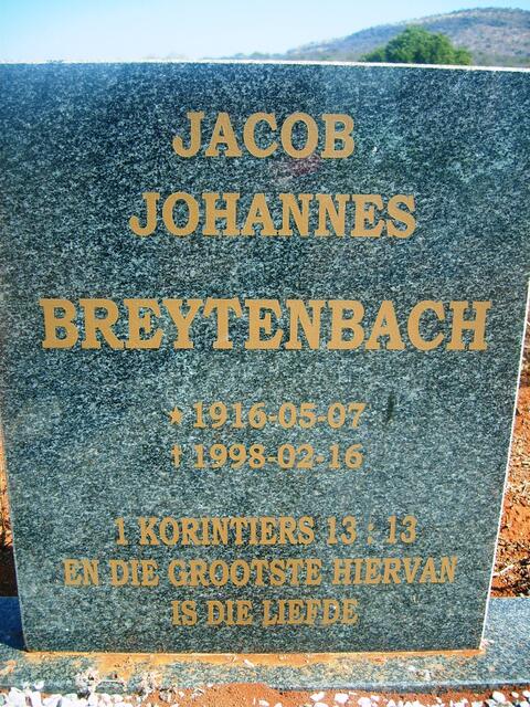 BREYTENBACH Jacob Johannes 1916-1998