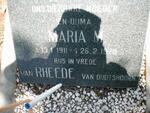 OUDTSHOORN Maria M., van Rheede van 1911-1979