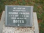 BOTES Susanna Francina 1920 -1991