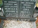 ROBERTS Hercules Johannes 1919-1989 & Dina Muriel 1923-1993