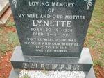 PHEIFFER Lynette 1939-1992
