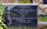 ROOYEN Hermanus Philip, van -1968 & Annie Sarah -1959