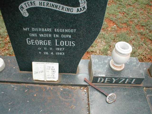 DEYZEL George Louis 1927-1983