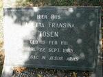 TOSEN Aletta Fransina 1911-1965