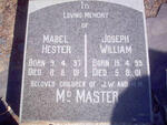 McMASTER Mabel Hester 1897-1901 :: McMASTER Joseph William 1899-1901
