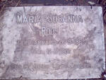 ROOS Maria Susanna nee BARNARD 1861-1901