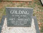 GOLDING Janet Margaret 1922-1984