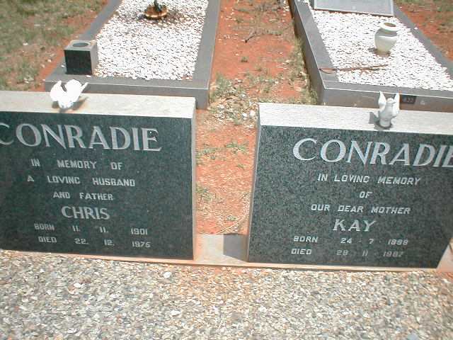 CONRADIE Chris 1901-1973 & Kay 1898-1987