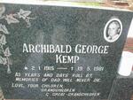 KEMP Archibald George 1915-1981