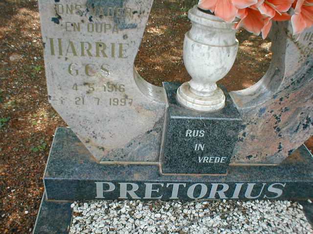 PRETORIUS Harrie G.C.S. 1916-1997