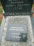WESTHUIZEN Jacobus Johannes, van der 1915-1998 & Christina Violet 1921-2000