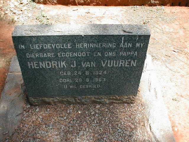 VUUREN Hendrik J., van 1924-1963