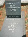 HAMMAN Billy 1931-1975 & Iris 1935-2000