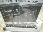 EEDEN Maria E., van 1945-1985