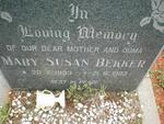 BEKKER Mary Susan 1903-1983