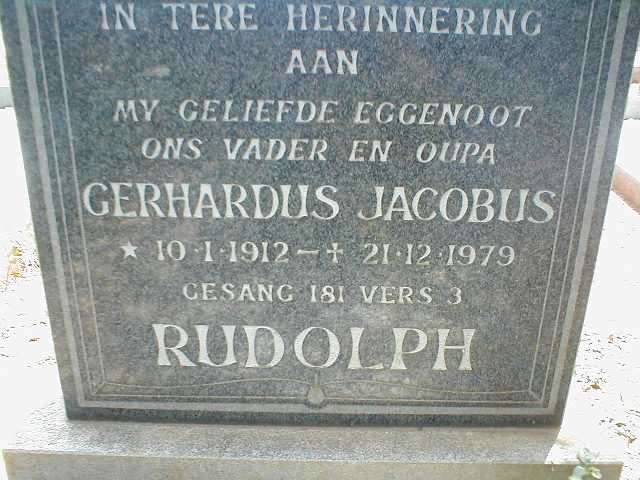 RUDOLPH Gerhardus 1912-1979