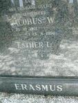 ERASMUS Jacobus W. 1917-1986 & Esther L. 1917-1989