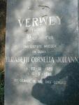 VERWEY Elizabeth Cornelia Johanna nee FARRELL 1920-1998