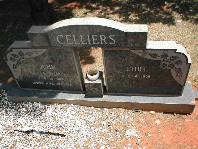 CELLIERS John 1907-1978 & Ethel 1909-