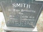SMITH M.L. 1913-1969 & Elsie M.U. GELDENHUYS 1916-1985