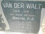 WALT Martin P.A., van der 1901-1970