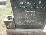 VENTER Henry J.P. 1912-1972 & Maria M. 1914-