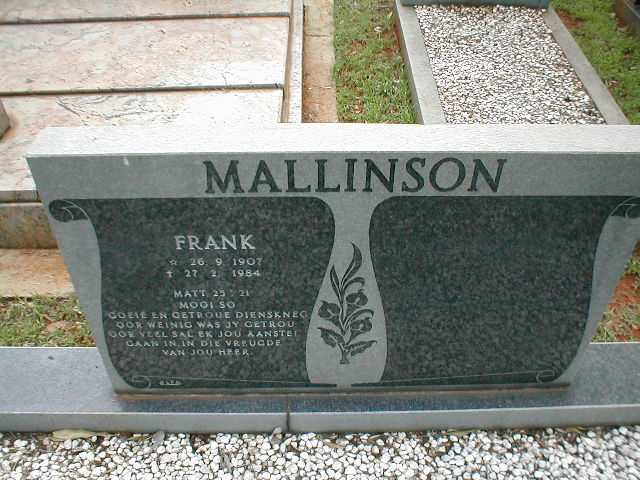 MALLINSON Frank 1907-1984