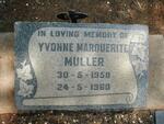 MULLER Yvonne Marquerite 1958-1960